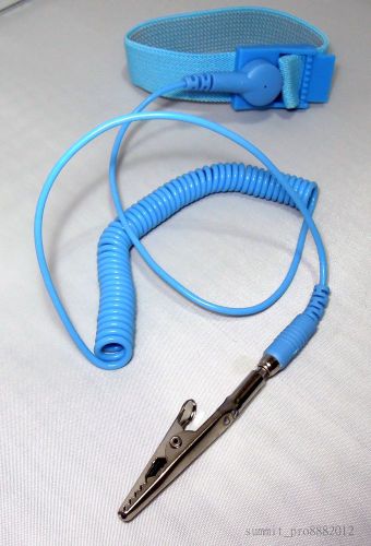 New Dispenser Anti Static Antistatic ESD Adjustable Wrist Ground Strap Band Blue