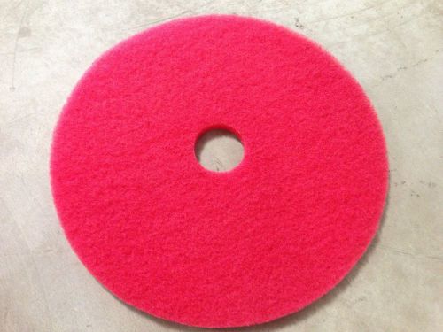 13&#034; Red Buffing floor scrubber Pads floor buffer pads - 5 Per Case