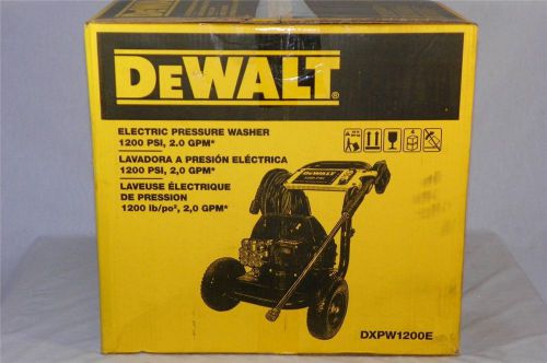 New dewalt dxpw1200e pressure washer 1200 psi 2 gpm 120 v electric fast ship for sale