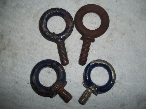 Lot of 4 eye bolts-2 shoulder pattern-m12/2 no shoulder-chicago for sale