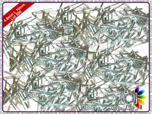 Heavy duty open dome aluminum  blind pop rivets - 4.8 x 10 mm - lot of 500 for sale