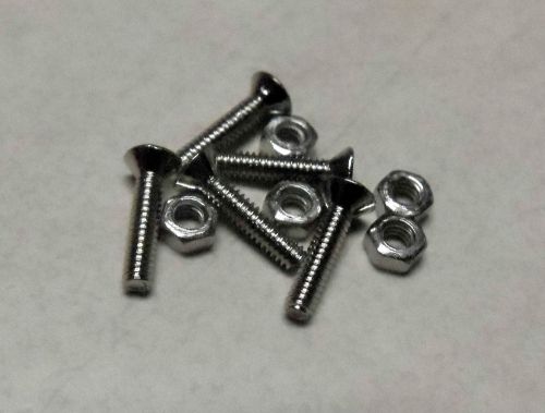 USA Shipping - 10 pc  M1.6x10mm Screw &amp; Nuts Flat Head Phillips Micro Miniature