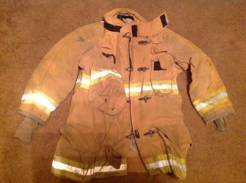 42x35 Long - Lion - Mens Firefighter Jacket Turnout Bunker Fire Gear Men #9