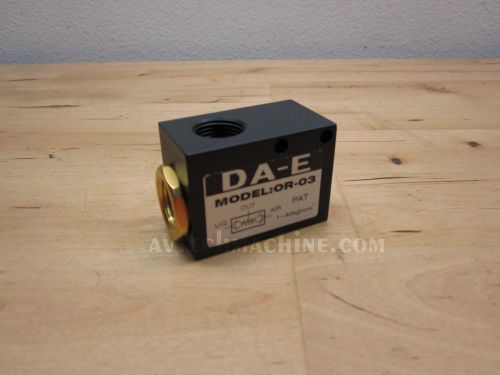 Da-e check valve coolant &amp; air for cts system model or-03 for sale