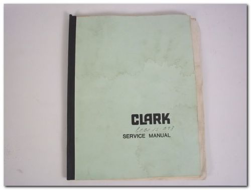 CLARK EC 30 EC30 EC 40 EC40 ELECTRIC FORKLIFT ORIGINAL SERVICE MANUAL