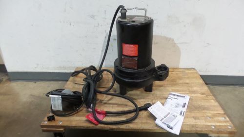 Dayton 1 hp 230 v 52 ft 3450 rpm submersible sewage pump for sale