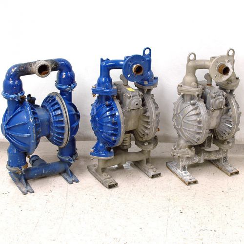 Lot: 3 Air Driven Diaphragm Pumps for PARTS (2) Yamada NDP (1) Wilden M8 Double