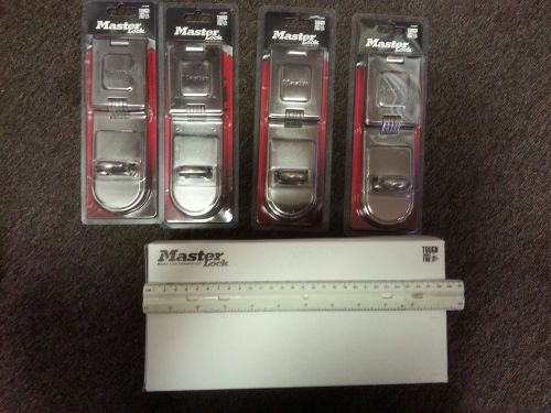 4 Master Lock Heavy Duty Singled Hasp New in Original Box-Model 721DPF