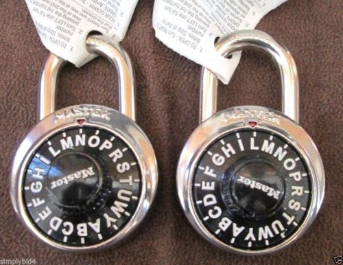 2 Pack MASTER LOCK 1573   LETTER COMBINATION PADLOCK