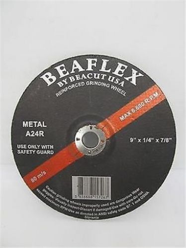 Beacut Beaflex 9&#034; x 1/4&#034; x 7/8&#034;, A24R Reinforced Grinding Wheel