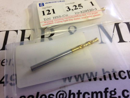 .1280 3.25mm HSCO TiN STUB DRILL