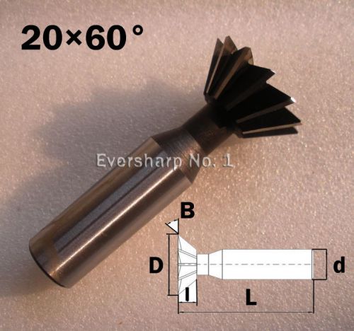 New HSS(M2) 20mmx60 deg dovertail cutter End mill 10 Flutes Milling Cutter