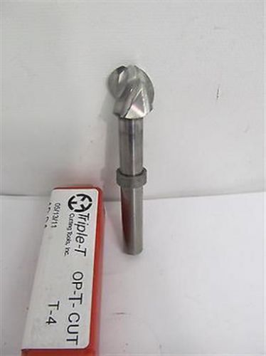 Triple-T Cutting Tools, Op-T-Cut Ball Shape Cutter - 3 Flutes - USED