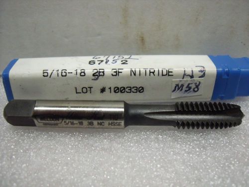 5/16-18 UNC 3B H3 3 FL Spiral Point tap Premium HSSE thru hole tapping