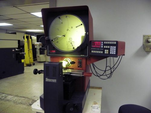 16&#034; STARRETT Model HB400 Optical Comparator Profile Projector with DRO and Edge