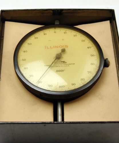 DIAL INDICATOR .0001 GRAD 0-100-0 RANGE APPROX 1/4 TRAVEL FEDERAL (C-5-3-1-R)