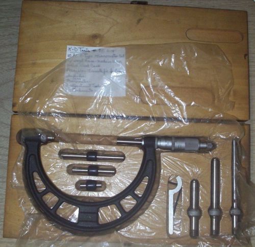 K-D Tools-#816 0-4&#034;-10 pc. CType micrometer Set w/wood case...