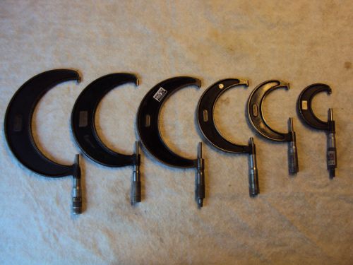 LOT OF 6 MICROMETER ,3P-STARRET,3P-LUFKIN