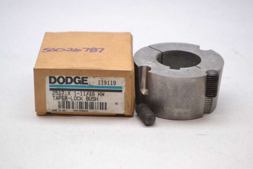 NEW DODGE 119119 2517 X 1-11/16 KW TAPER-LOCK 1-11/16 IN BORE BUSHING D427695