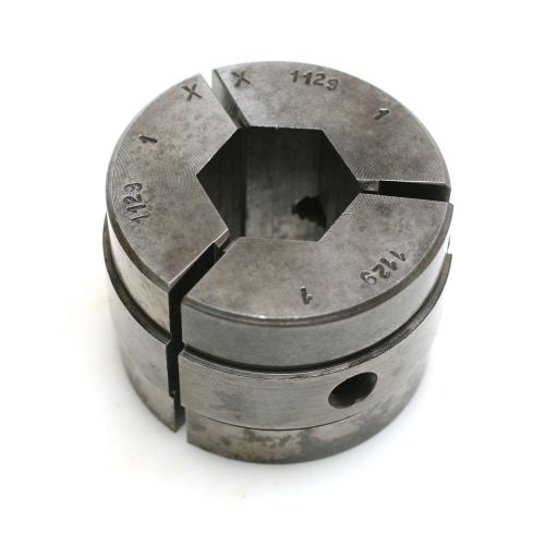 1&#034; hex collet pads set for 1129-1102 w&amp;s #4 master collet for sale