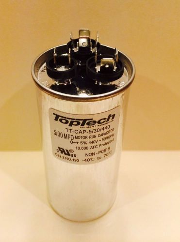 Lot 10 - dual run capacitor  30/5 mfd 440v ac motor hvac 440 vac v volts 30/5 uf for sale