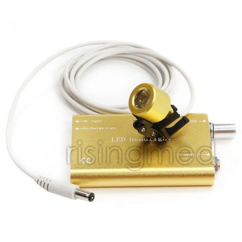 CE-Yellow Dental Surgical Medical Binocular Loupe/ Portable LED Head Light Lamp