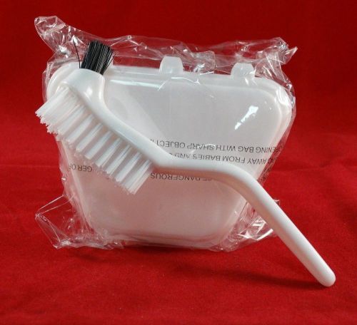 Denture bath brush dental retainer box orthodontic mouth guard storage container for sale