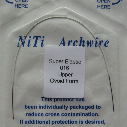 1 Pack Niti Super Elastic White Color Orthodontics Arch Wire Round 16Upper