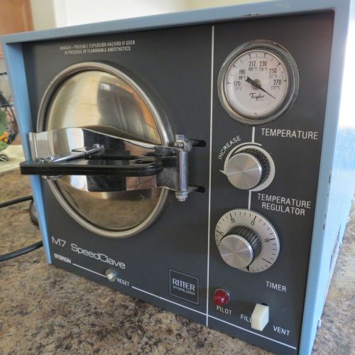 RITTER M7 SPEEDCLAVE AUTOCLAVE STERILIZER