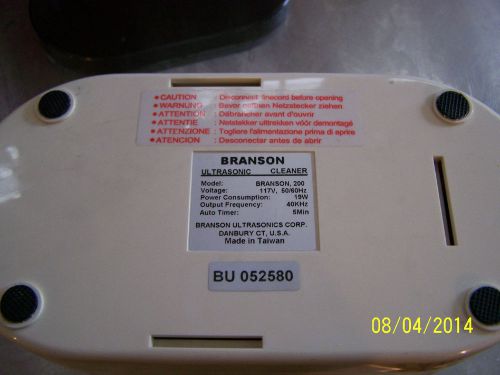 Branson bransonic 200 ultrasonic cleaner 15 oz. for sale