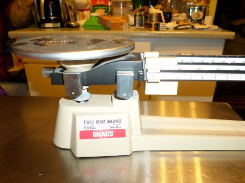 OHAUS Triple Beam Balance 700 /800 SERIESScale Weight  2610g Vintage Working