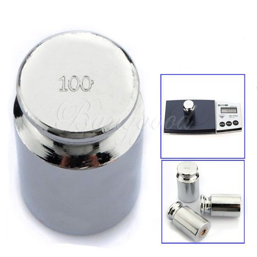Silver 100g gram mini digital pocket calibration balance steel scale weight for sale
