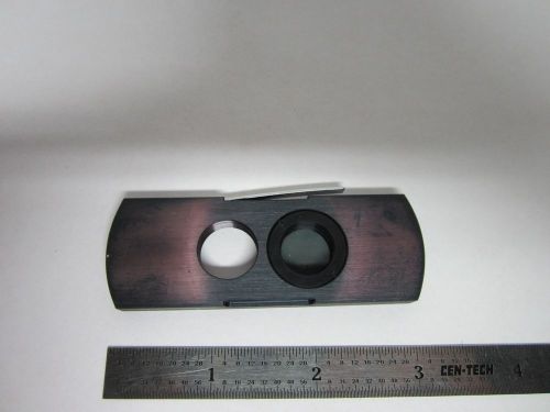 MICROSCOPE PART POLARIZER SLIDE ??  POL OPTICS BIN#B1-R-17