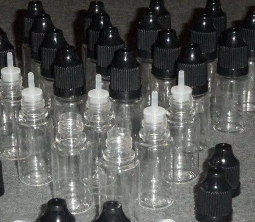 10 PCS 10 ML EMPTY PLASTIC SQUEEZABLE DROPPER BOTTLES HIGH QUALITY!! US SELLER!