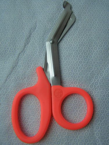 1- utility scissors 7.5&#034; neon orange emt medical paramedic nurse scissors for sale