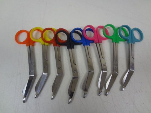 8 BANDAGE SCISSORS PLASTIC RING SURGICAL INSTRUMENTS