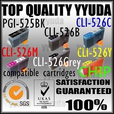 18x YYUDA INK CARTRIDGE PGI525 CLI526 CLI526GY CANON PIXMA MG6150 MG6250 MG8150