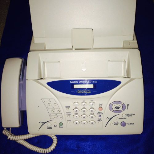 BROTHER INTELLIFAX 1270e MACHINE PLAIN PAPER FAX PHONE &amp; COPIER MACHINE