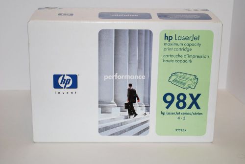 HP 92298X (98x) Microfine Black Toner Cartridge NEW