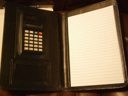 Dalix padfolio portfolio notepad jotter organizer with calculator for sale