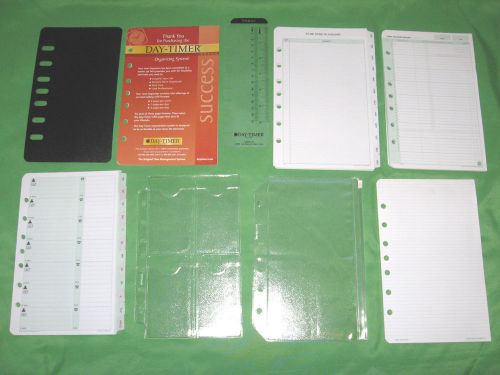 Desk ~ 1 year undated refill day timer planner tab page lot franklin classic 438 for sale