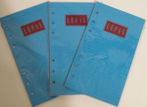 3 packs of lefax colored ruled planner refill paper for sale