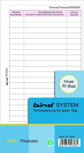 bind - B2608 - Systemeinlage FINANZEN A6
