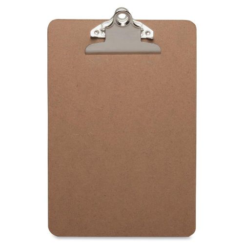 LOT OF 12 Clipboards - Standard - 6&#034;x9&#034;- Hardboard -Brown, BSN16506