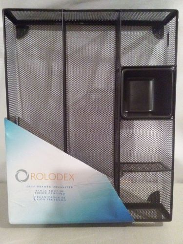 Rolodex Mesh Collection Drawer Organizer, Black