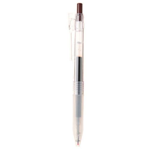 MUJI Moma Smooth writing Gel ballpoint pen Knock (Brown) 0.5mm Japan WoW