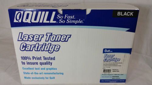 Hp q647a toner hp color laserjet 501a black generic by quill xq360a for sale