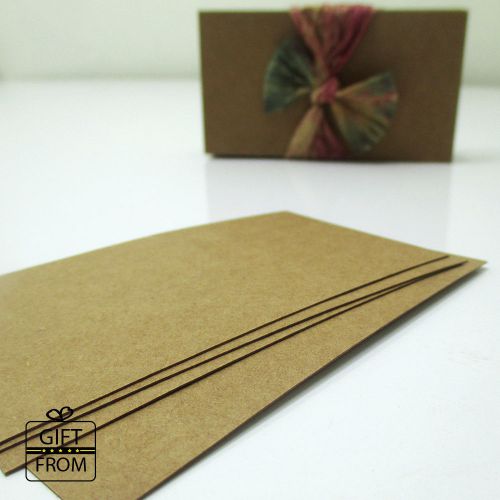 x500 Blank Cardstock Kraft Brown Business Cards(2 x 3.5&#034;)_DIY tags, escort card