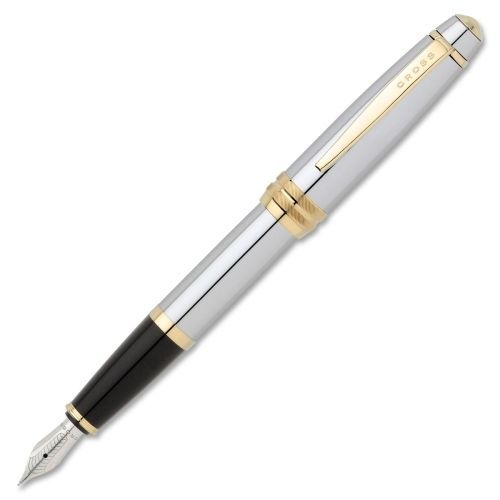 Cross Bailey Coll. Exective-style Fountain Pen - Chrome Barrel - 1 Each