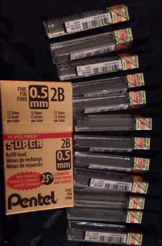 Pentel C505-2B-BX Hi-Polymer Super Lead .5mm 2B